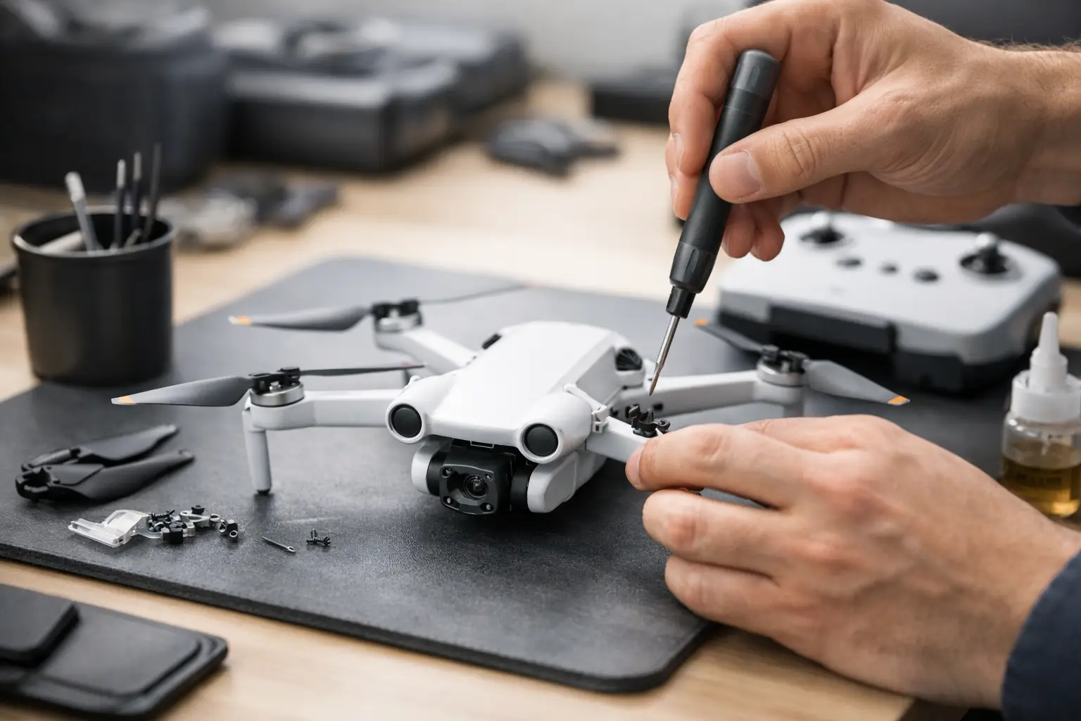 Manutenção DJI Mini 4 Pro sem erro