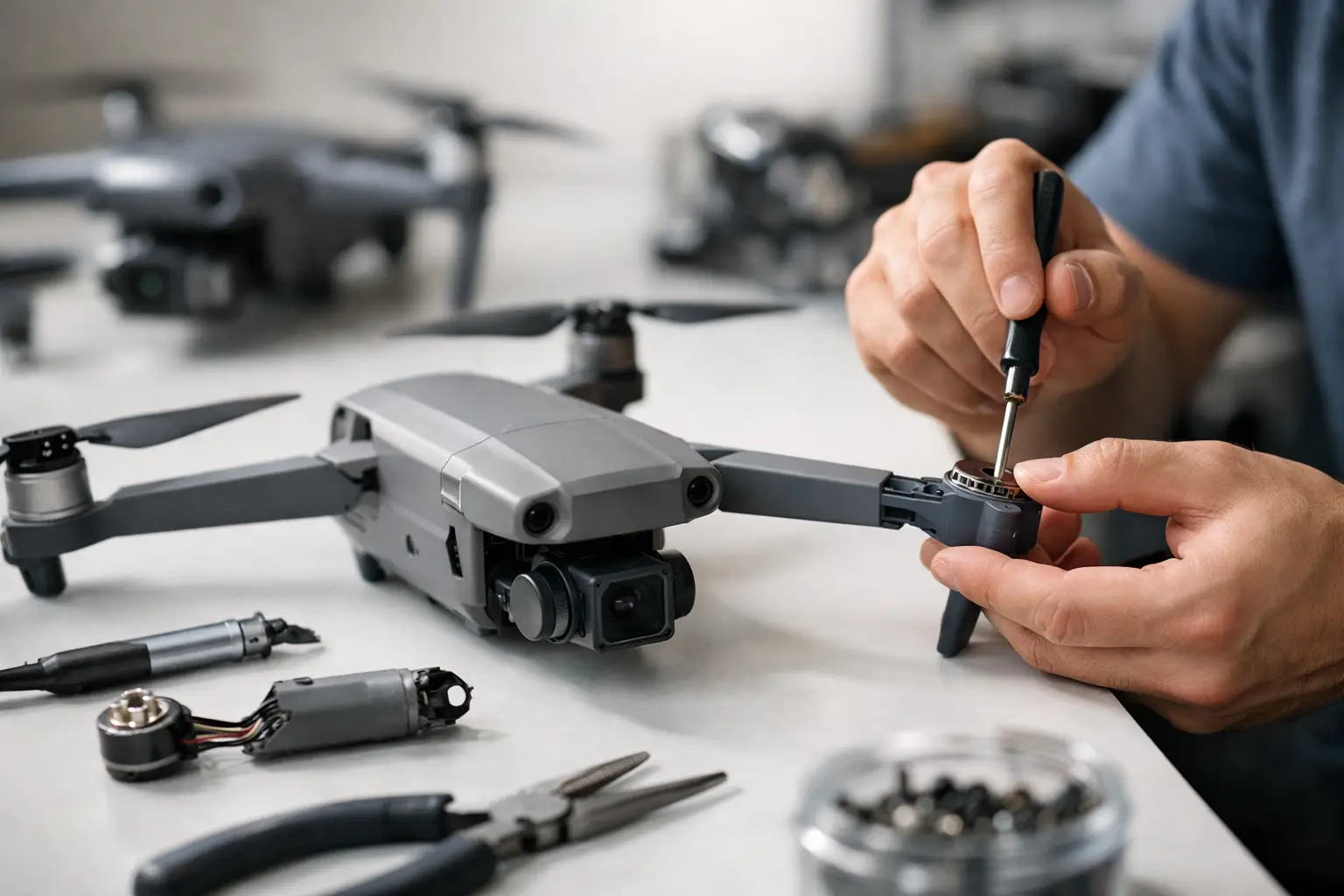 Conserto de braço quebrado de drone vale a pena?