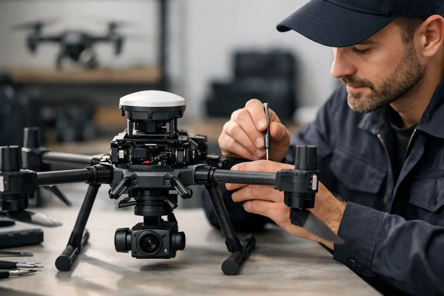 Manutenção drone RTK sem perder precisão