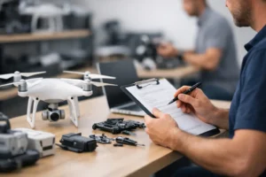 Como funciona o orçamento de drone na assistência