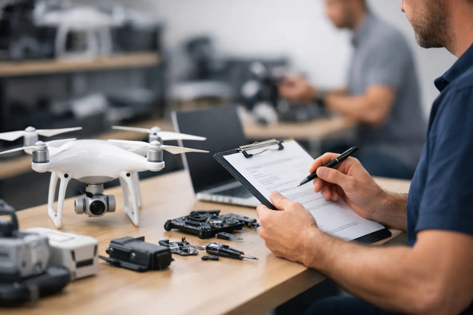 Como funciona o orçamento de drone na assistência