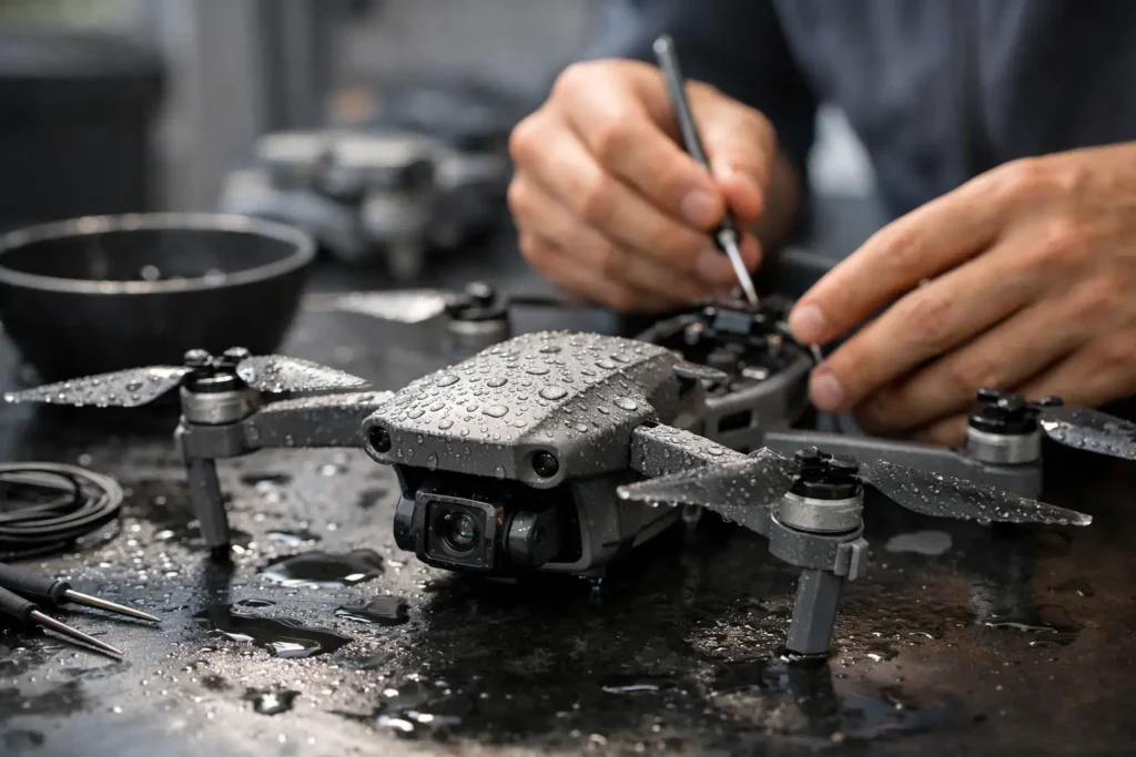 Drone molhou, tem conserto? Veja o que fazer