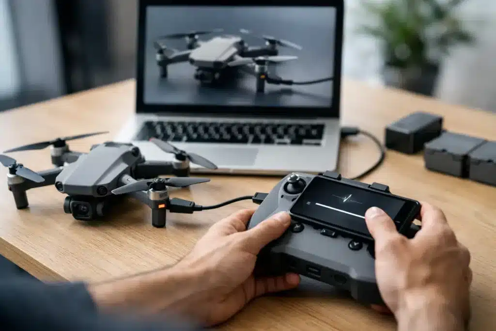 Como atualizar firmware DJI com segurança