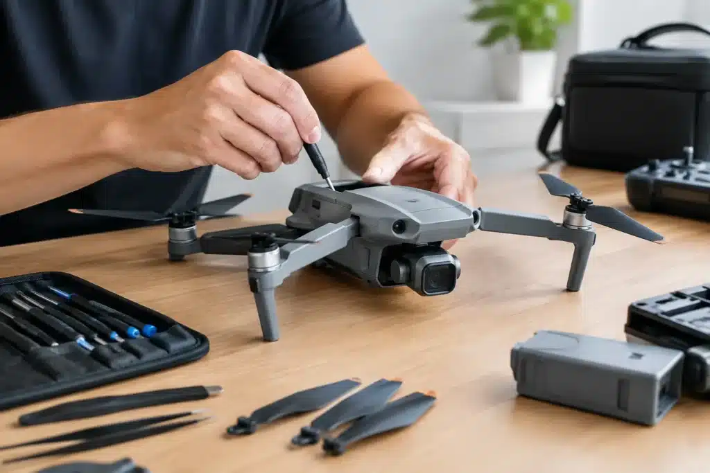 Manutenção para drone de filmagem sem imprevistos