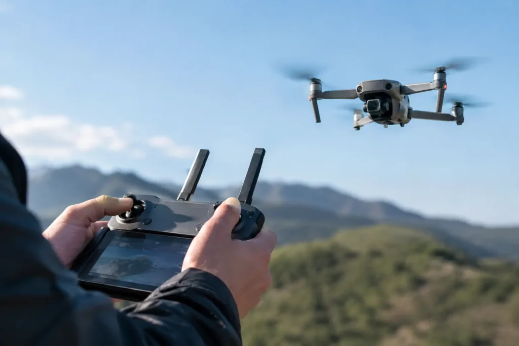 Exemplo de falha de telemetria em drones DJI